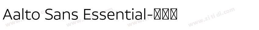 Aalto Sans Essential字体转换 Aalto Sans Essential字体转换